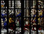 Liberty of Conscience crushing Tyranny. One of the windows in the church of St John, Gouda.